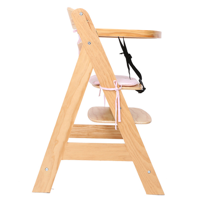 Chaise haute bébé pliable en bois pour manger