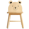 Chaise moderne en bois pour enfants ours animal