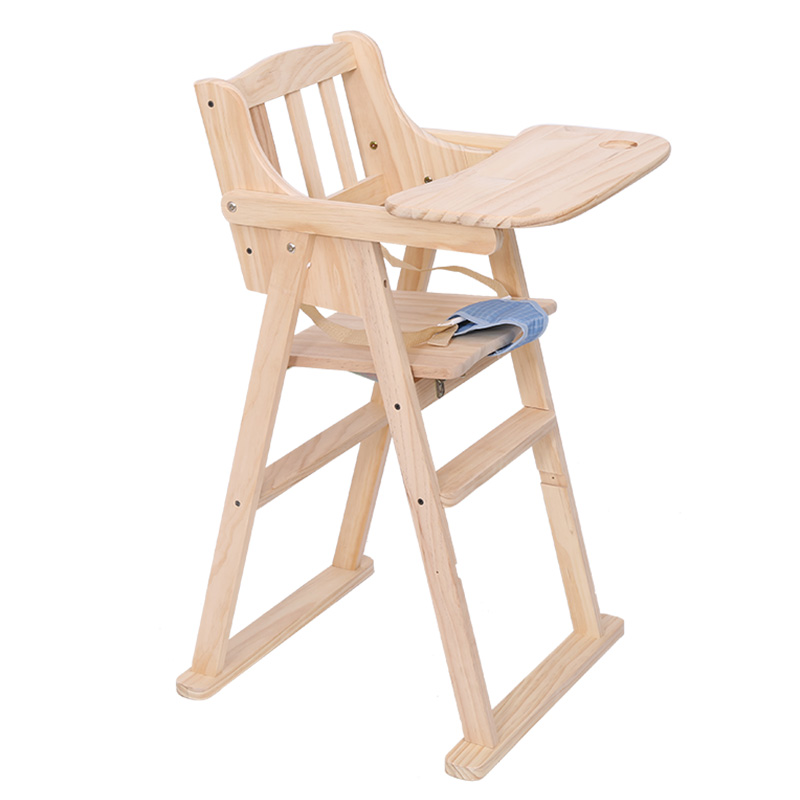 Chaise de salle à manger pliable en bois vernis